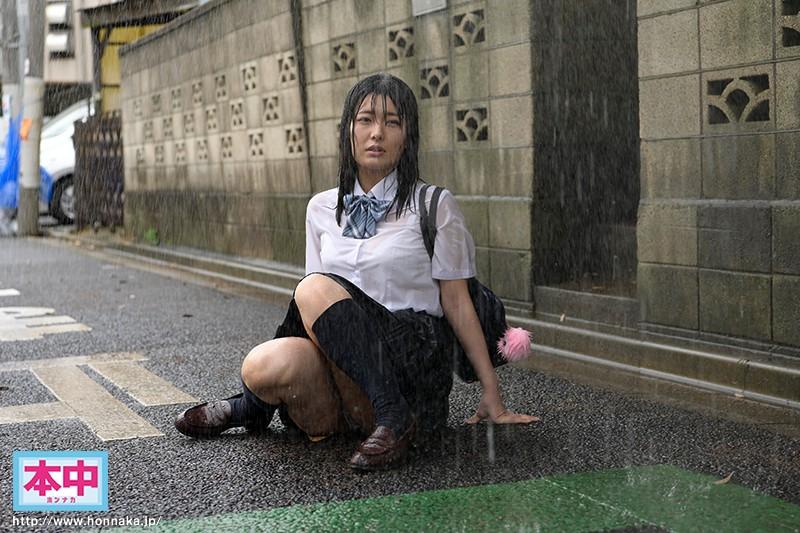 This Relentless Old Man Was With A J* Who Was Trying To Take Shelter From The Rain In Her Dripping Wet Uniform And Gave Her A Dripping Wet Impregnation Fuck Hinata Koizumi - 2