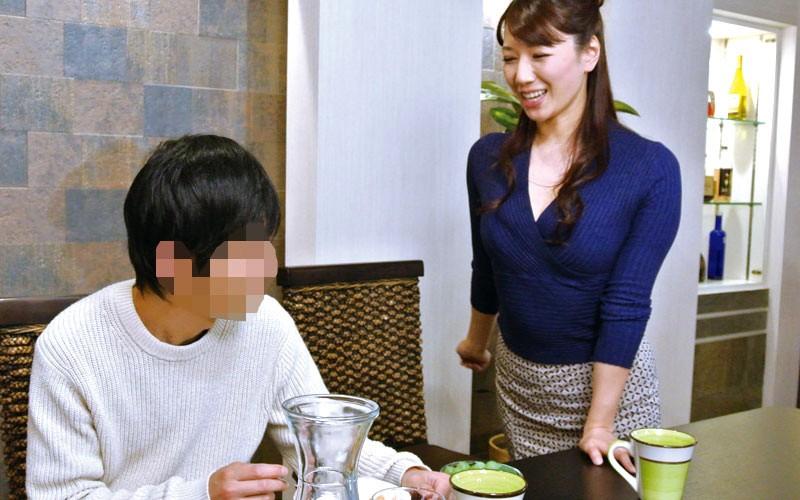 This Stepmom Loves A Cherry Boy Cock More Than Her Husband's Dick, So Her Stepson Got On His Hands And Knees And Begged Her To Pop His Cherry Ayano Fuji - 1