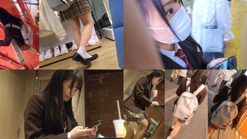 RulerTube 345SIMM-705 [Reading Attention] Uniform Beautiful Girl K-chan @ Shibuya [Neat / Black Hair Long Hair / Girls ● Raw / Blazer / Fair-skinned Smooth Legs] #Underwear Voyeurism #Train Molester #Home Invasion #Sleeping Fuck Fuck - 1