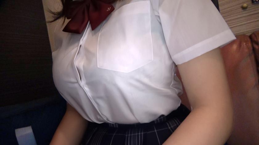 Gay Straight 345SIMM-706 [H Cup Big Breasts] [And 1 ● Years Old] J-type "Io-chan" with the largest boobs ever and bouncing breasts! #Uniform #Big breasts #Big breasts #H cup [Wame-chan / Io (1 ●) / # 010] Gay Uniform - 1