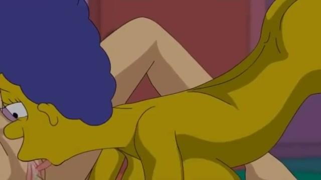Banho Lesbian Crossover Marge Simpson and Lois Griffin Punished