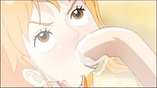YoungPornVideos One Piece Porn Luffy Heats up Nami Sexy...