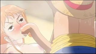 Hymen One Piece Porn Luffy Heats up Nami Porndig