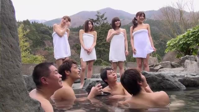 Bare Japanese Orgy Outdoors Boobs