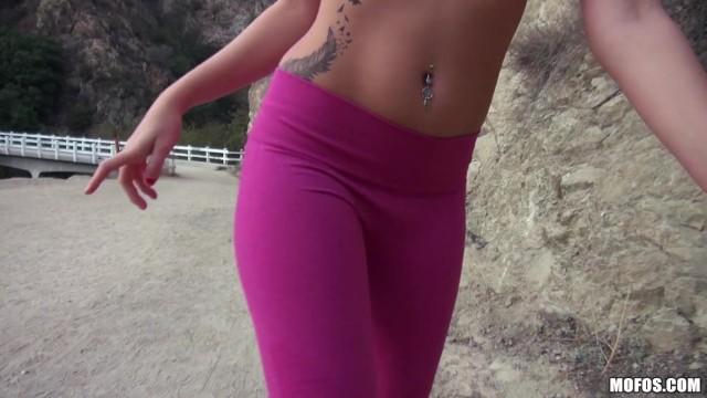 XVids Hiking down her Yoga Pants: Blonde Babe Lexi Davis POV Funny-Games - 1