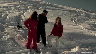 Amateur Sex Members of the Ski Rescue Patrol Find a Stranded Skier and Screw him Big Boobs