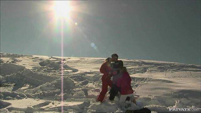 Members of the Ski Rescue Patrol Find a Stranded Skier and Screw him - 2