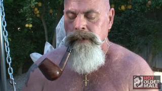 Clips4Sale Daddy Steve Hurly Fucks Christian Mitchell in a Sling Outdoors Gay Oralsex