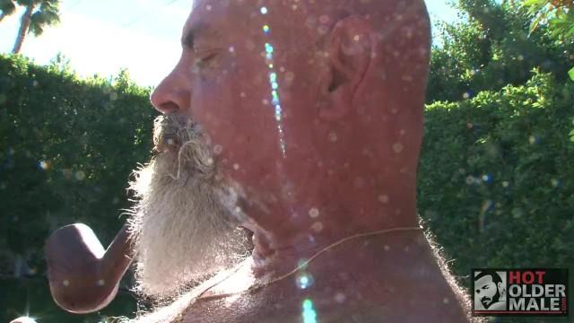 Gay Money Daddy Steve Hurly Fucks Christian Mitchell in a Sling Outdoors Cock - 2