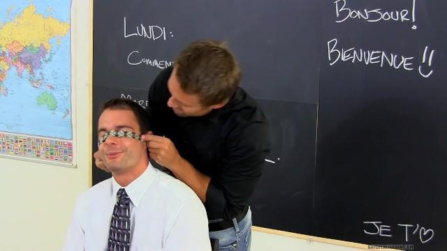 Teacher Teases his Colleague in Classroom and Fucks him Silly - 2