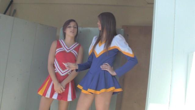 Hot Teen Cheerleaders from Rival Schools Ditch Practice for Lesbian Sex - 2