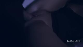 GayLoads Slut Blows Long Cock at Night and Gets her Face Covered with Cum Belly