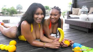Hermana Threesome with Ebony Queens Chudai