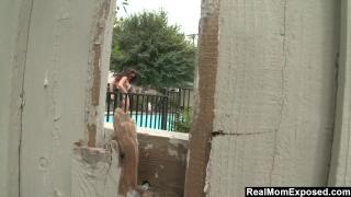 YouSeXXXX RealMomExposed – Hot MILF by the Pool Invites Waterboy in on a Hot Day. BananaSins