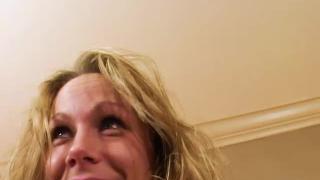 Blond Busty Big Tits MILF Cougar SUNNY DAY Hug Cock Blowjob and Facial! A++ Calle