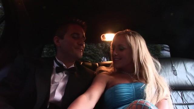 Perfect Blonde with Huge Tits Gets Fucked by Limo Driver after Wedding Kissing