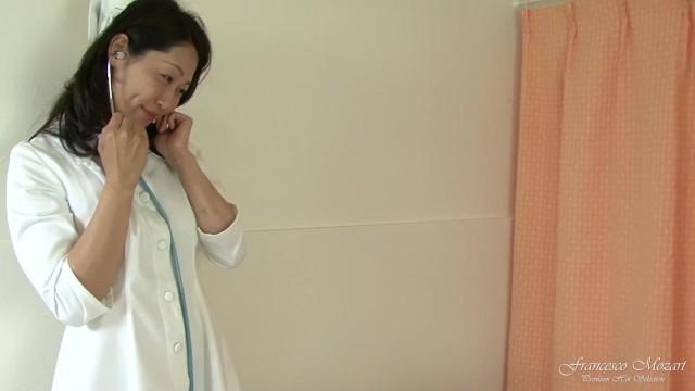 A Young Japanese Female Doctor Fucks two Patients and Drinks all the Cum - 1