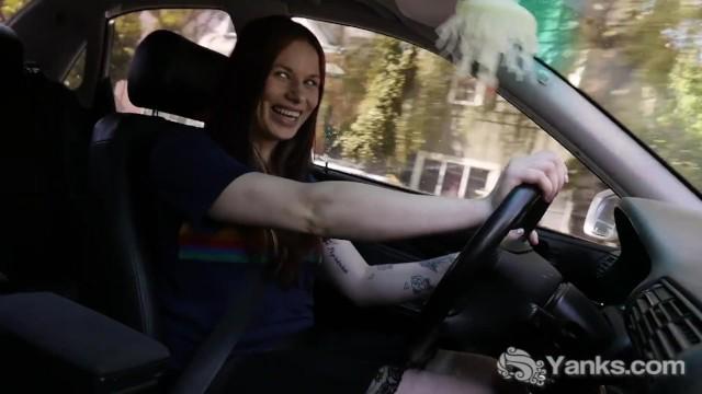 Yanks Matilda Mae Masturbating while Driving - 1