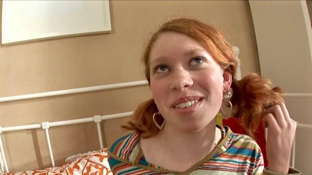 REDHEADED  ANNA ZIMINA GETS HER FAT CLIT FILLED WITH HUGE COCK - 1