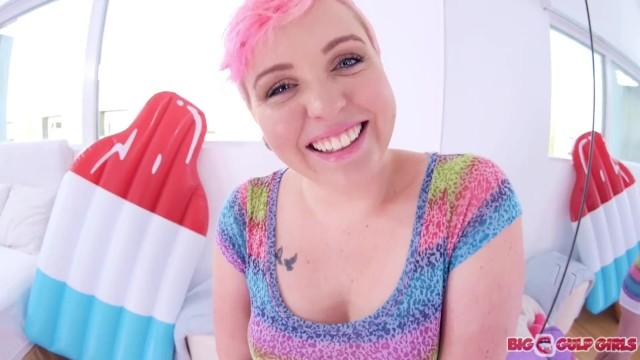 Bubble Butt Cutie MILEY MAY Cum Swallow POV Blowjob! WOW! - 1