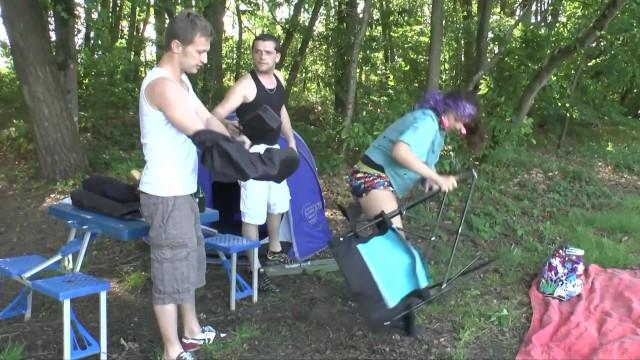 Gay Massage Camping with Sexual Surprise Shemale