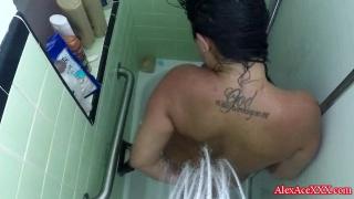 FreeBlackToons Watch Sexy Latina Natalia Mia Shower on Voyeur Cam Grandpa