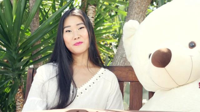 Phat Japanese Porn Star Katana Interview and Sex with a Teddy Bear, Cum in Mouth X - 2