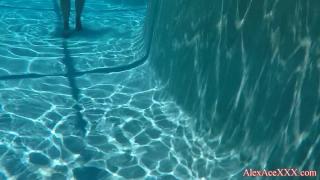 Turkish Latina Teen Natalia Mia Gets Played with Underwater! Kink305 Asslicking