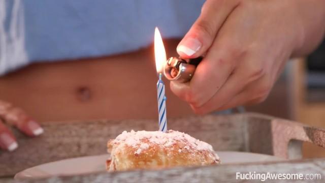 Jerking Off Trisha's Anal Birthday Surprise Cameltoe - 2