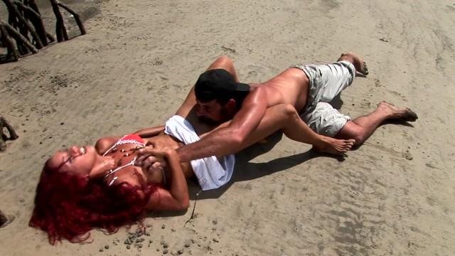 Anal Creampie Nice Outdoor Beach Sex! Hot Body & Horny Redhead Latina Slut Loves to FUCK! 7Chan - 1