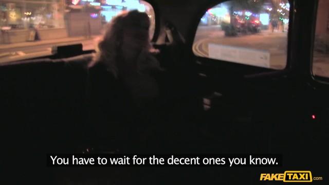 Culona Fake Taxi - Blonde with Big Boobs Enjoys an Older Man's Cock Pov Sex