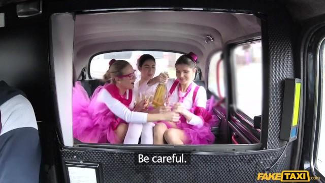 Big Dicks Fake Taxi - Hen Party Gets Wild in Prague Taxi Vagina