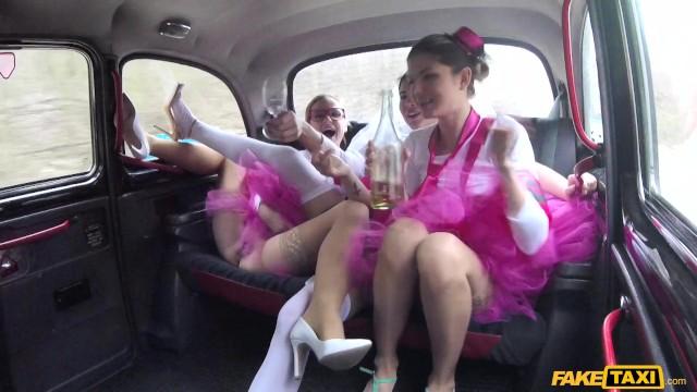 Fake Taxi - Hen Party Gets Wild in Prague Taxi - 1