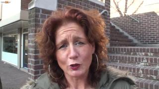 Porness Big Tit Redhead MILF Sucks three Big Dicks at the same Time Street