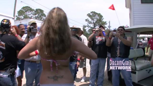 Biker Chicks Gets Naked at a Rally - 2