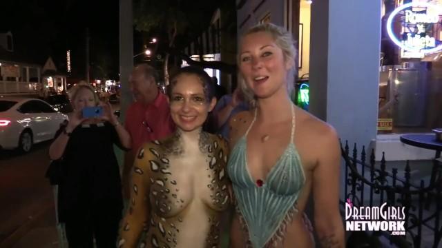 Hot Girls at Fantasy Fest Party and Flash - 1