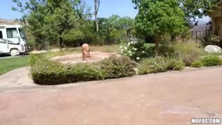 VideoBox Mofos - Busty Babe Gets Fucked outside by the Pool BrokenTeens