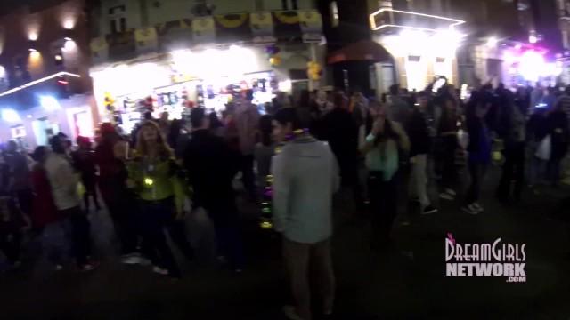 TuKif Two Girls Dragged off the Street Show Pussy at Mardi Gras HomeVoyeurVideo - 1