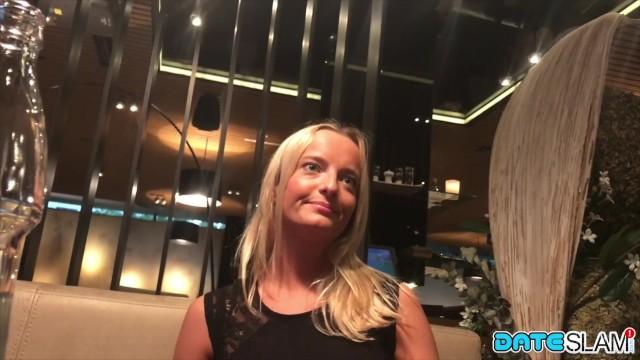 Horny Blonde Euro Slut Begs for Cum in her Mouth - 2