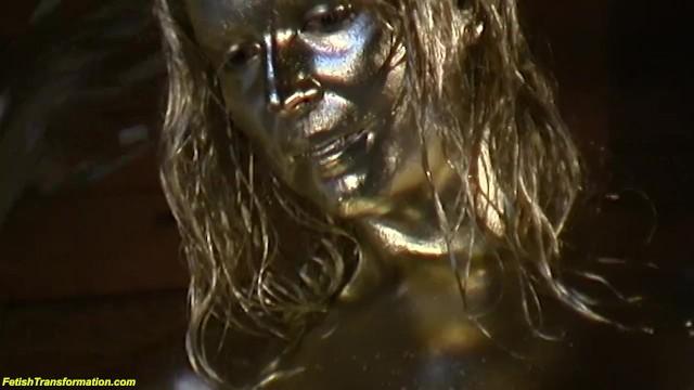 Gold Metallic Painted Babe - 2