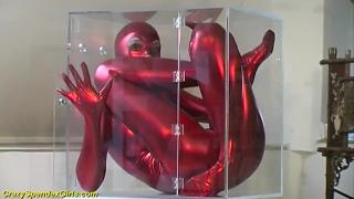 XXVideos Hot Flexi Spandex Catwomen Lives in a Glass Box Chicks