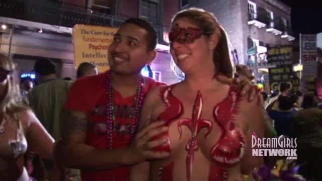 Footfetish Home Video of Wild Mardi Gras Street Party Culote