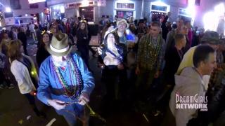 Gay Straight Home Video of Wild Mardi Gras Street Party Pantyhose