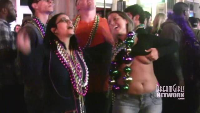 Home Video of Wild Mardi Gras Street Party - 1