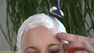 Reversecowgirl Cute Teen Gets his Head Completely Shaved...