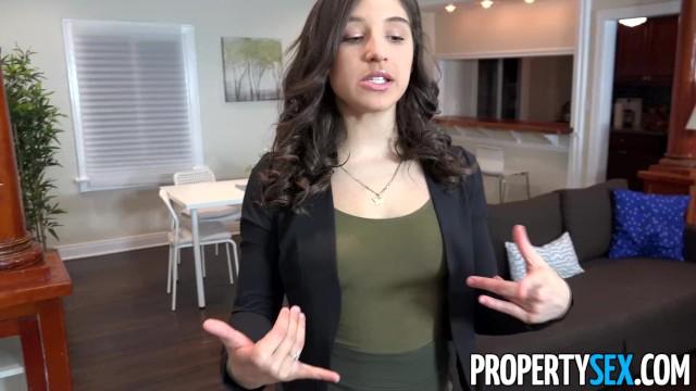 PropertySex - College Student Fucks Agent with Amazing Ass - 1