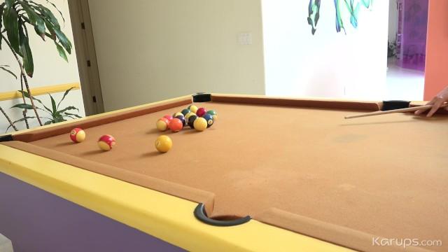 Curvy Teen Karlee Grey Sucks at Playing Pool but she can Pocket a Cock - 1