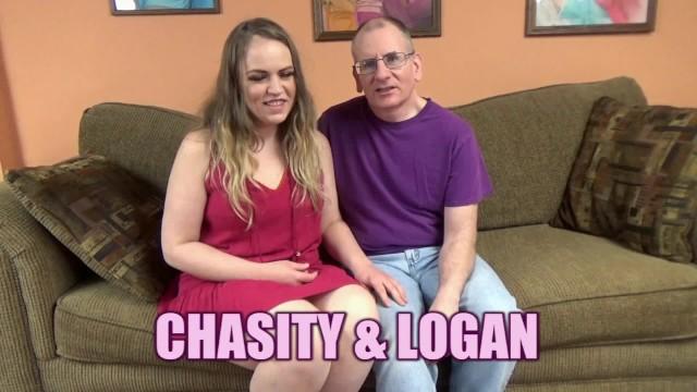 Chubby MILF Chasity Vaughn Pulls up her Dress to Fuck Logan - 1