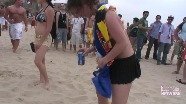 Beach Party Flashing in South Padre Island - 1