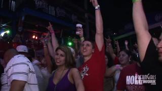 Throat Coeds Dance and Show Tits in Night Club on Spring Break Women